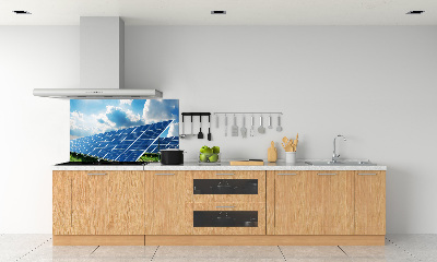 Spatplaat keuken Zonnebatterijen