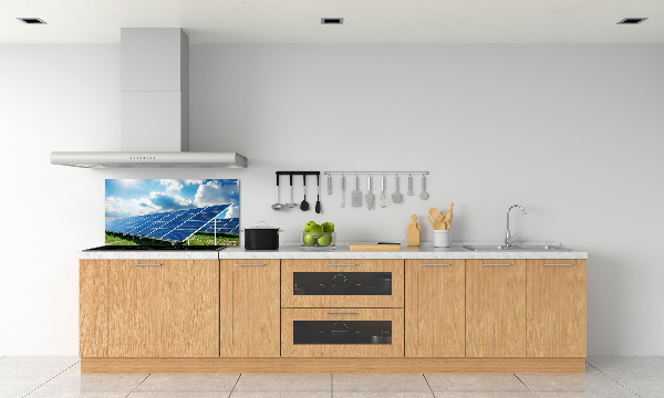 Spatplaat keuken Zonnebatterijen