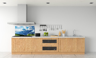 Spatplaat keuken Zonnebatterijen