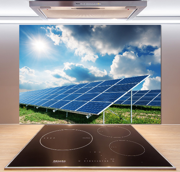 Spatplaat keuken Zonnebatterijen