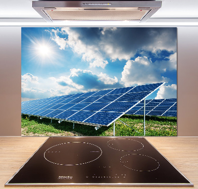 Spatplaat keuken Zonnebatterijen