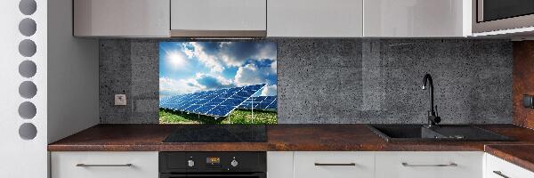 Spatplaat keuken Zonnebatterijen