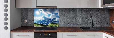 Spatplaat keuken Zonnebatterijen