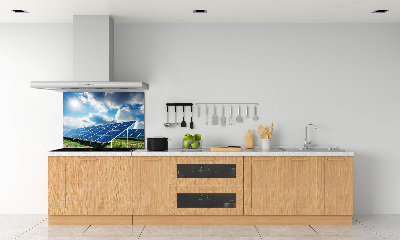 Spatplaat keuken Zonnebatterijen