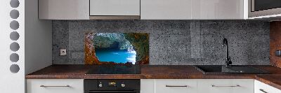 Spatscherm keuken Zeegrot