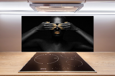 Keuken achterwand Vrouw in het zwart
