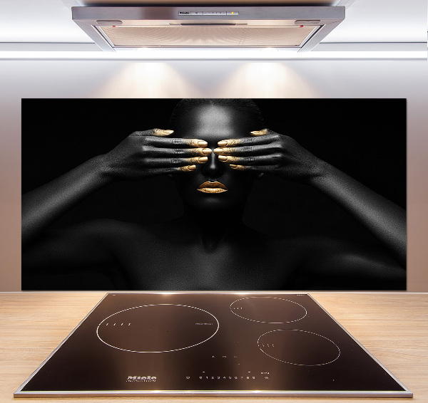 Keuken achterwand Vrouw in het zwart