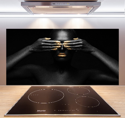 Keuken achterwand Vrouw in het zwart
