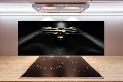 Keuken achterwand Vrouw in het zwart