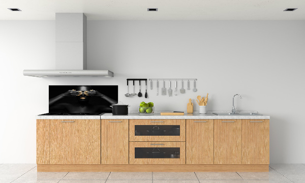 Keuken achterwand Vrouw in het zwart