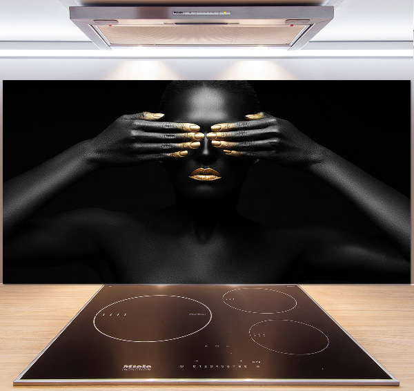 Keuken achterwand Vrouw in het zwart