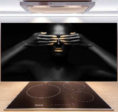 Keuken achterwand Vrouw in het zwart