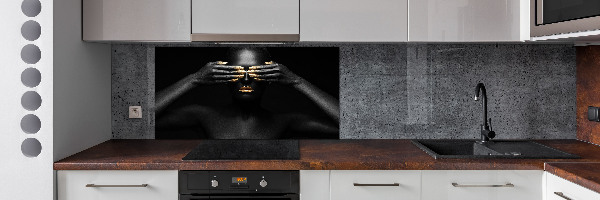 Keuken achterwand Vrouw in het zwart