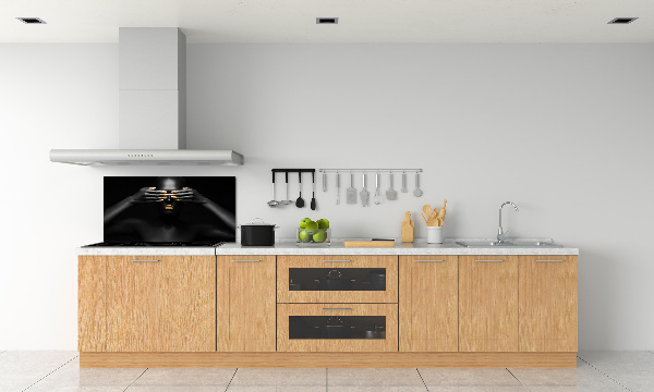 Keuken achterwand Vrouw in het zwart