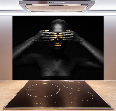 Keuken achterwand Vrouw in het zwart