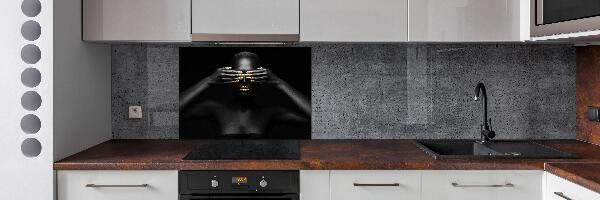 Keuken achterwand Vrouw in het zwart