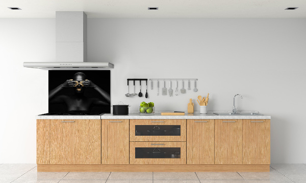 Keuken achterwand Vrouw in het zwart