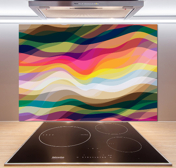 Keuken achterwand Abstracte golven