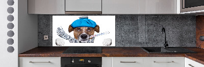 Panel dekor szkło Chory pies