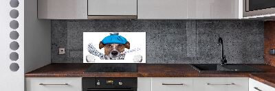 Achterwand keuken Zieke hond