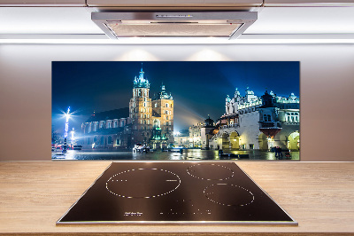 Panel dekor szkło Kraków nocą