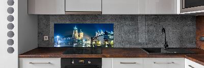 Panel dekor szkło Kraków nocą