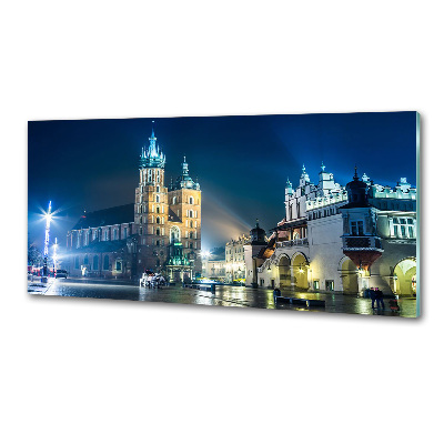 Spatplaat keuken Krakau bij nacht