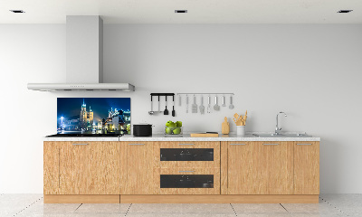 Spatplaat keuken Krakau bij nacht