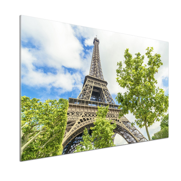Glazen achterwand keuken Eiffeltoren Parijs