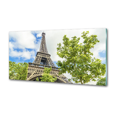 Glazen achterwand keuken Eiffeltoren Parijs