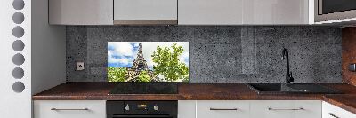 Glazen achterwand keuken Eiffeltoren Parijs