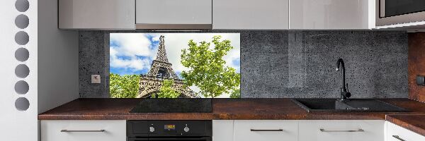 Glazen achterwand keuken Eiffeltoren Parijs
