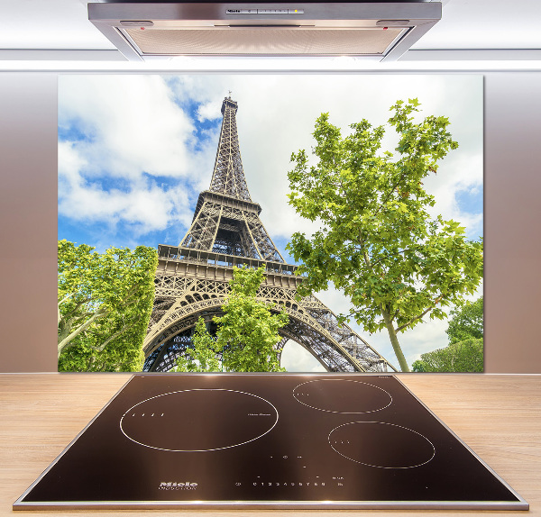 Glazen achterwand keuken Eiffeltoren Parijs