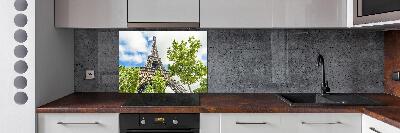 Glazen achterwand keuken Eiffeltoren Parijs