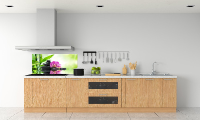 Spatscherm keuken Orchidee