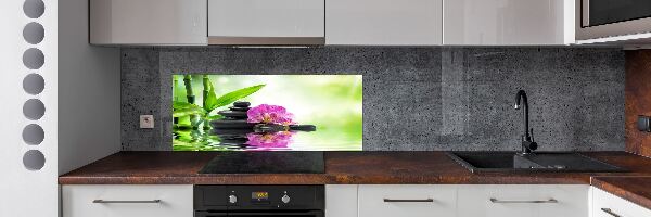 Spatscherm keuken Orchidee