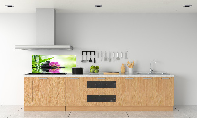 Spatscherm keuken Orchidee
