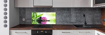 Spatscherm keuken Orchidee