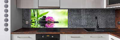 Spatscherm keuken Orchidee