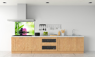 Spatscherm keuken Orchidee