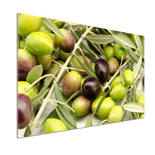Glazen achterwand keuken Verse olijven