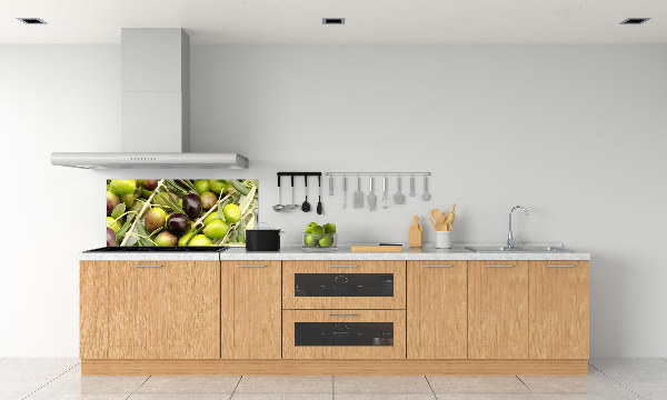 Glazen achterwand keuken Verse olijven