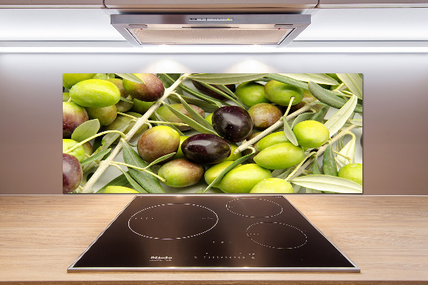 Glazen achterwand keuken Verse olijven