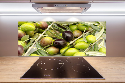 Glazen achterwand keuken Verse olijven