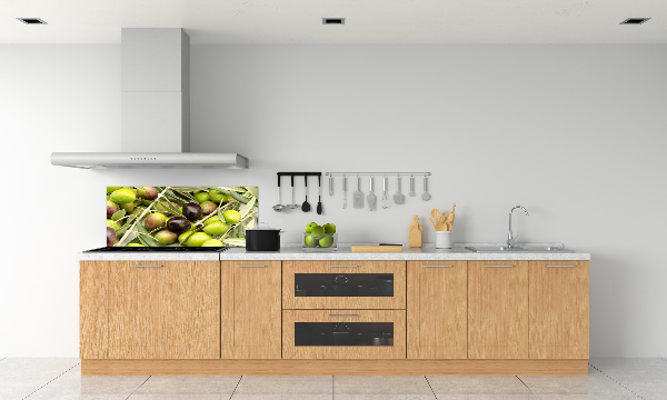 Glazen achterwand keuken Verse olijven