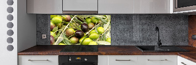 Glazen achterwand keuken Verse olijven