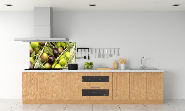 Glazen achterwand keuken Verse olijven