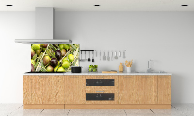 Glazen achterwand keuken Verse olijven