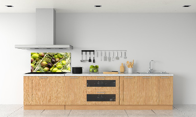 Glazen achterwand keuken Verse olijven