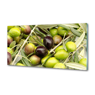 Glazen achterwand keuken Verse olijven